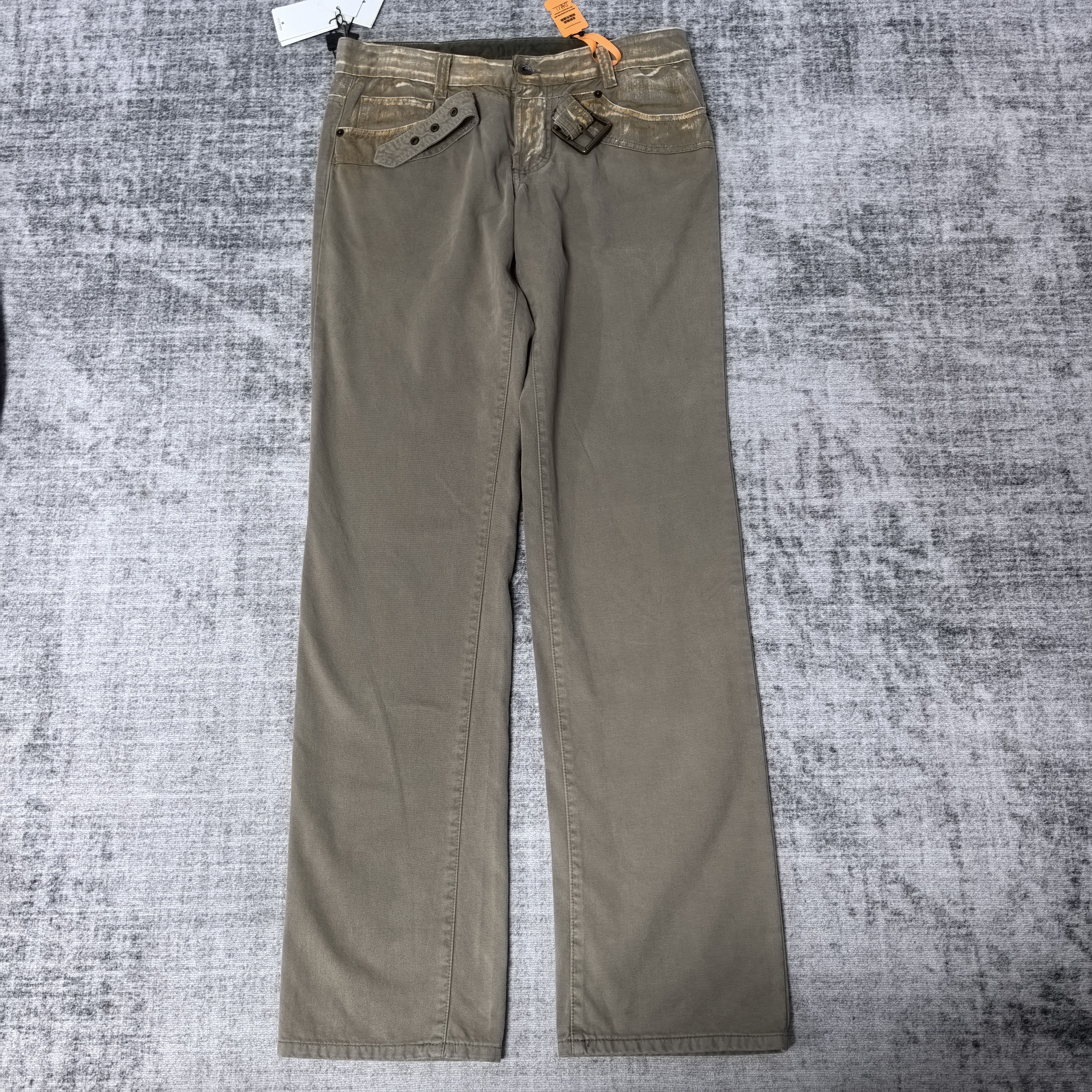 DG卡其色休闲裤秀款40677