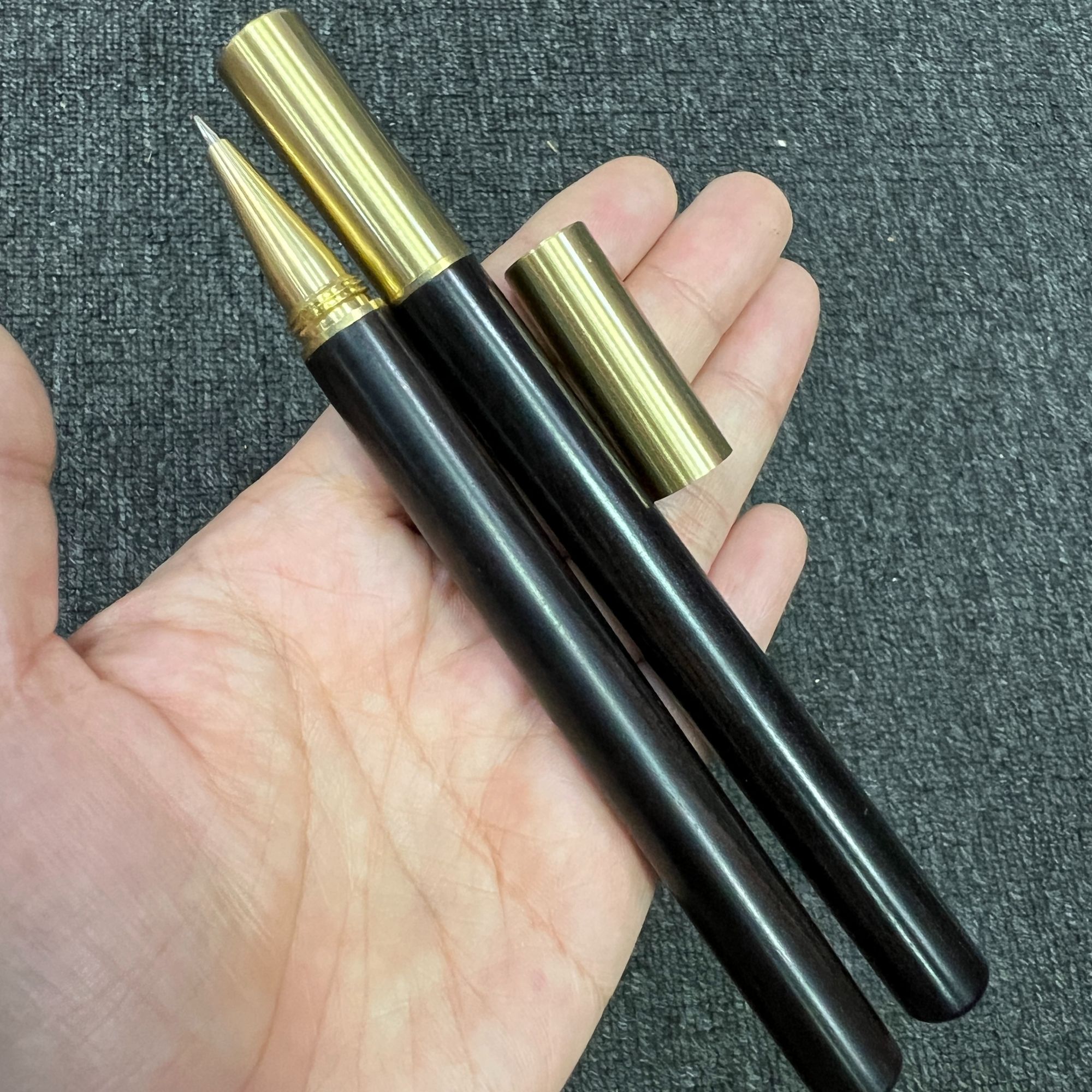 q-S6091-东非黑黄檀紫光檀笔-金榜题名/多样性发货只发一件-