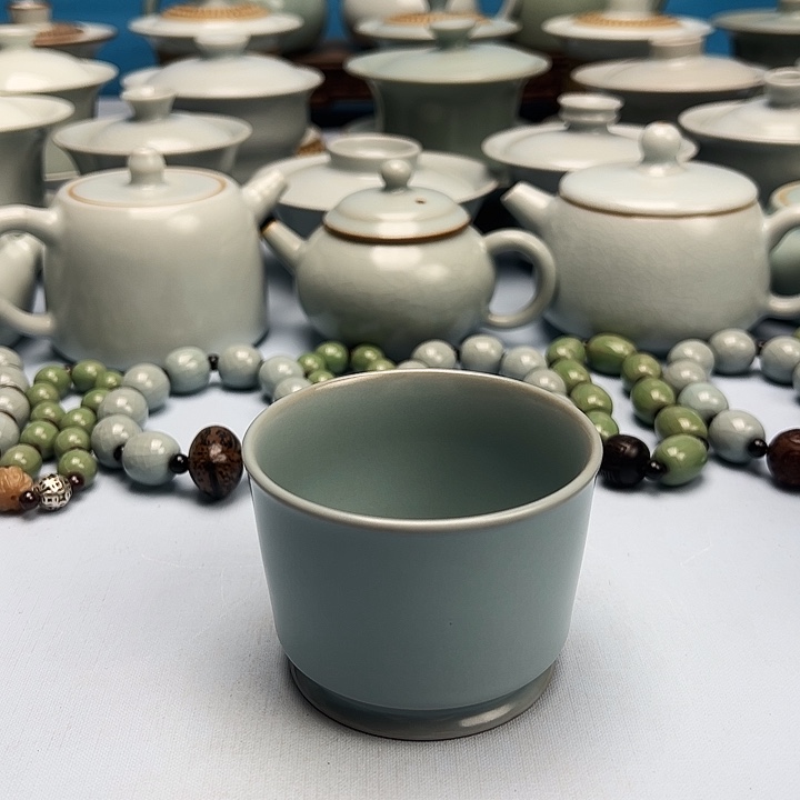 杯微暇仿古釉融天杯原矿原釉原产地