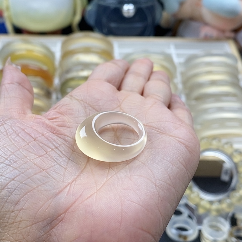 【闪购商品】玛瑙/玉髓戒指未镶嵌加**头