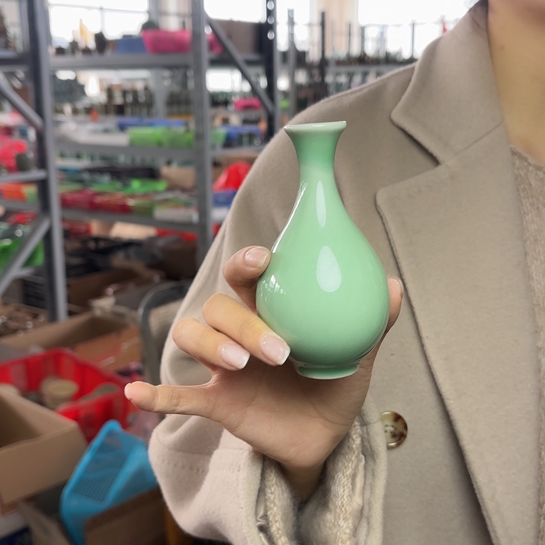 龙泉云间青瓷小米茶器