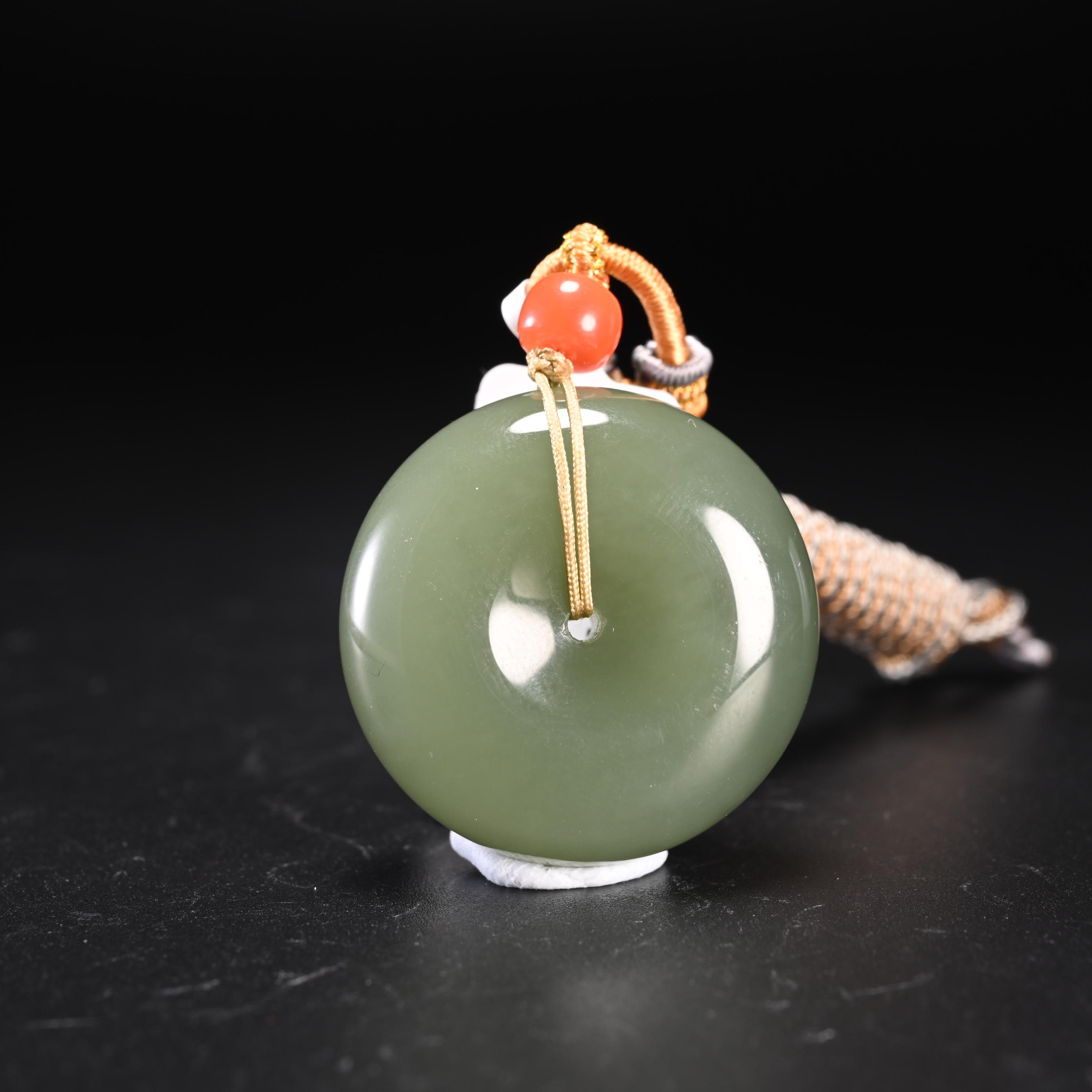 LOT8821和田玉青玉平安扣/保利