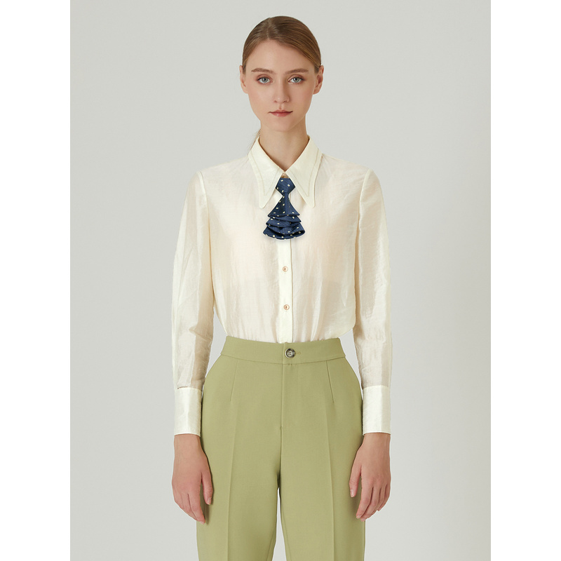 【九月】莱芙艾迪儿长袖衬衣1E1C34012