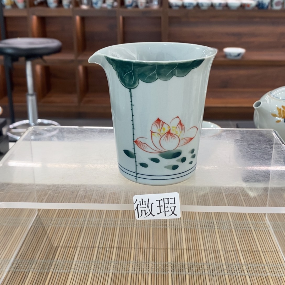 釉下彩老陶泥手工绘制