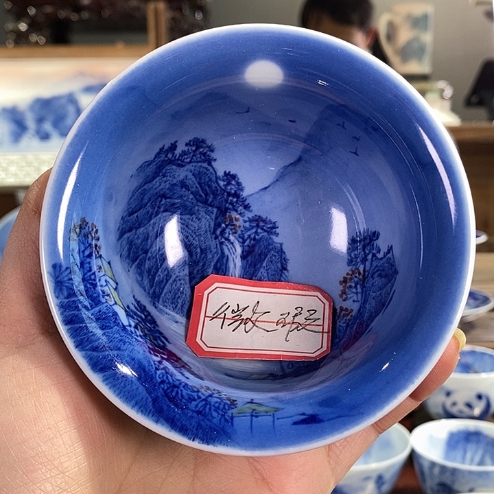 杯一*茶景德镇手工手绘陶瓷，高亮兴老师作品