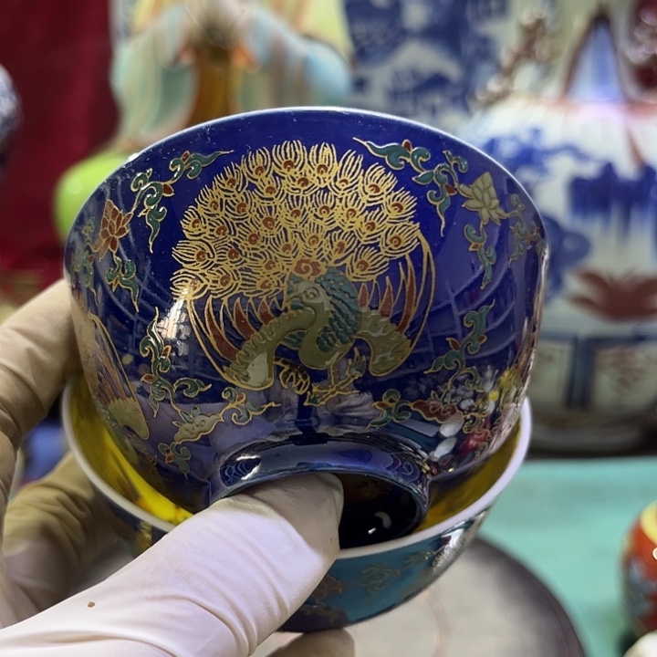 茶盏摆件瓷器摆件瓷器