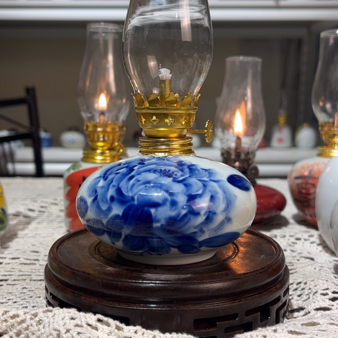 摆件景德镇陶瓷香薰灯