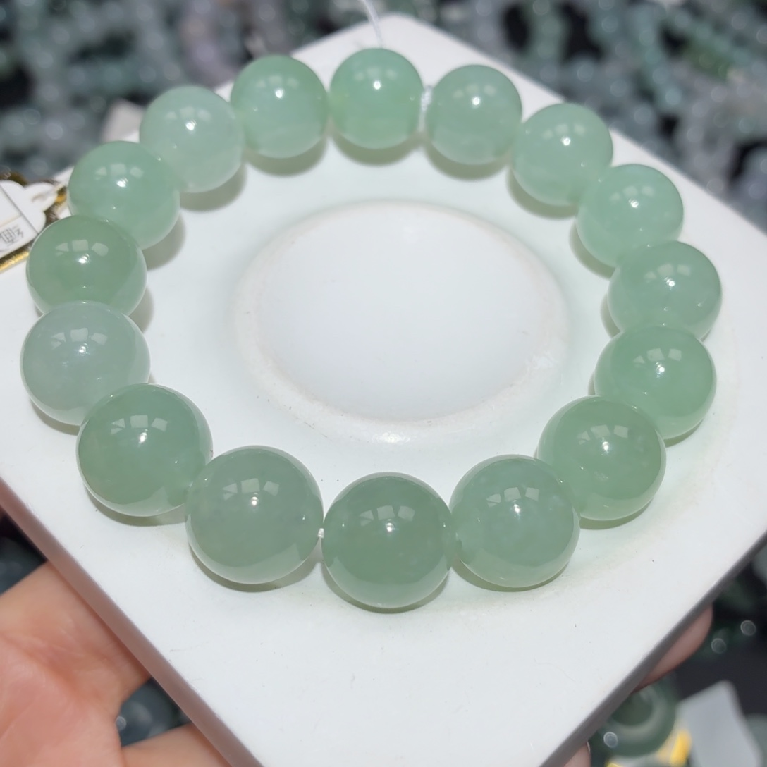 翡翠未镶嵌颈饰翡翠天然A货手串
