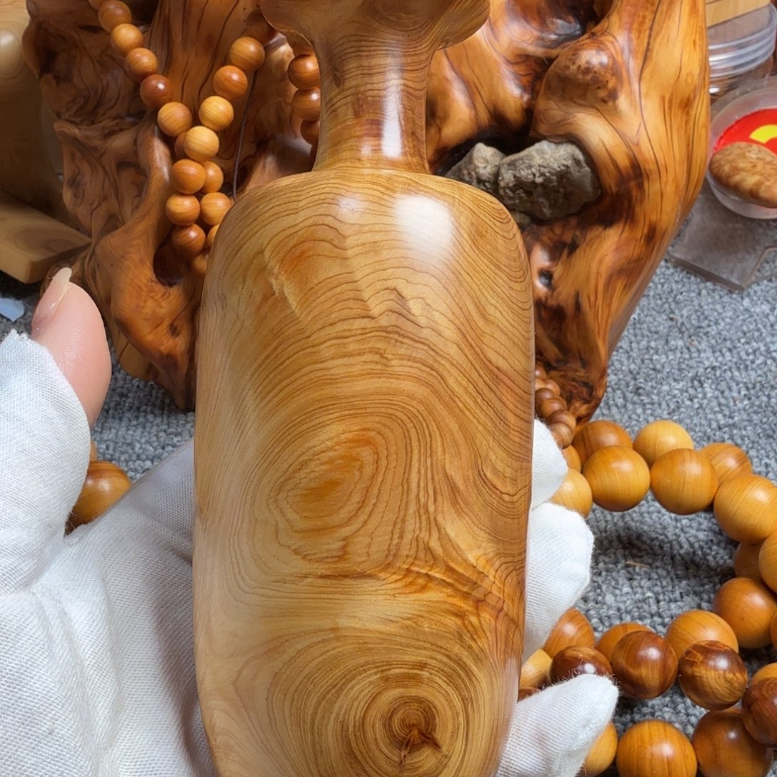 柏木（崖柏）太行崖柏大花瓶闪电红油骨料