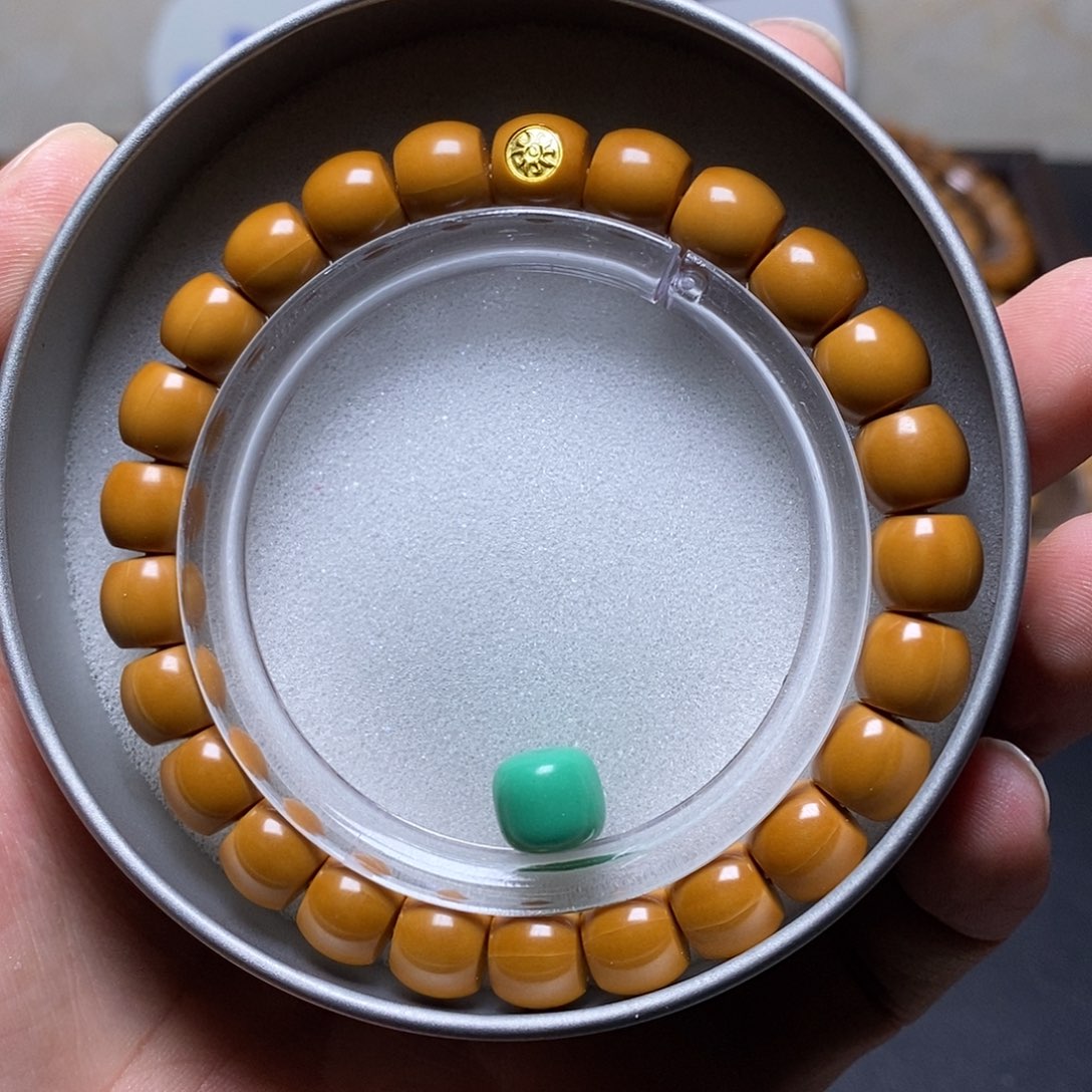 猴头核桃手串18k金标毕业高配小直切尺寸9+全品15号