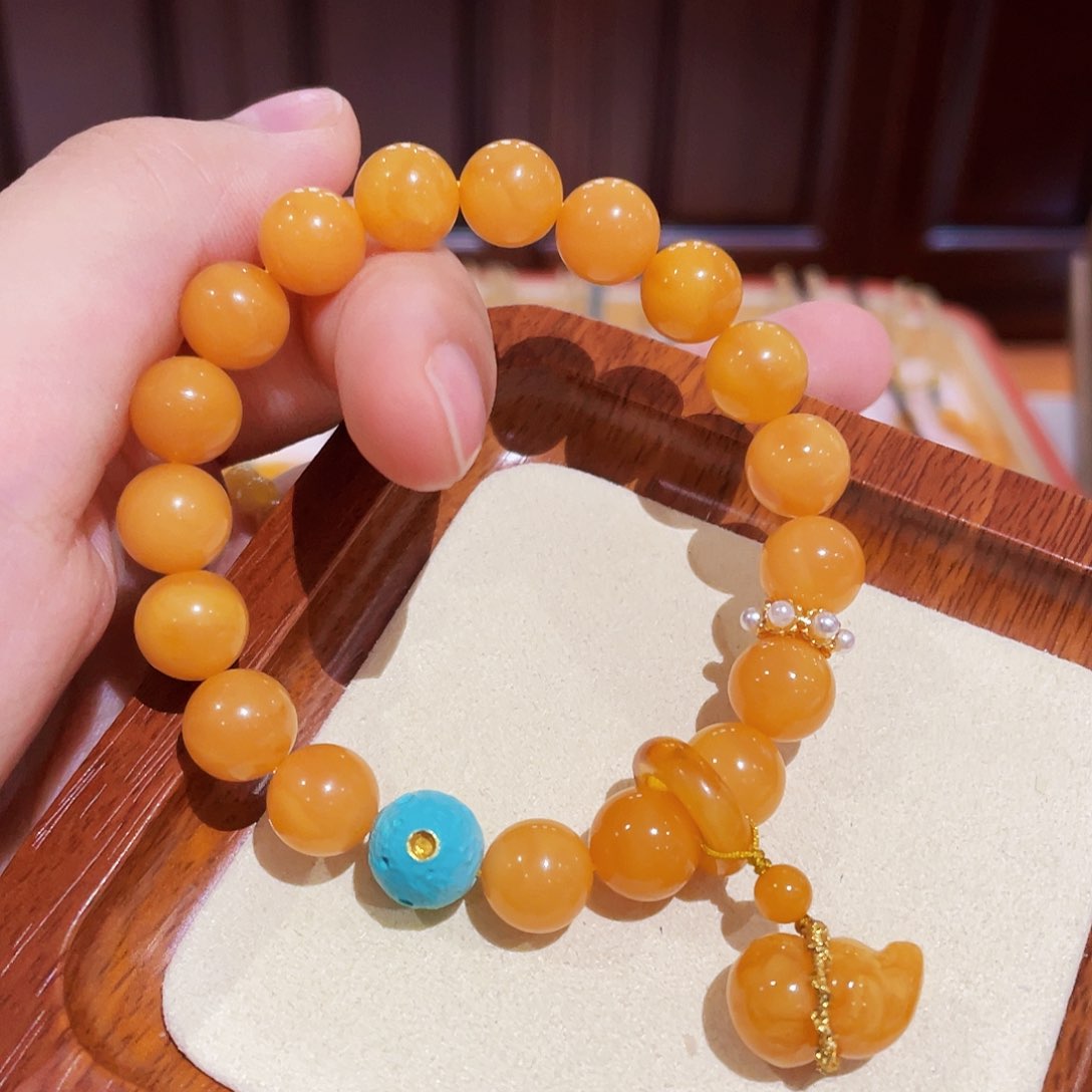 蜜蜡手链未镶嵌手串