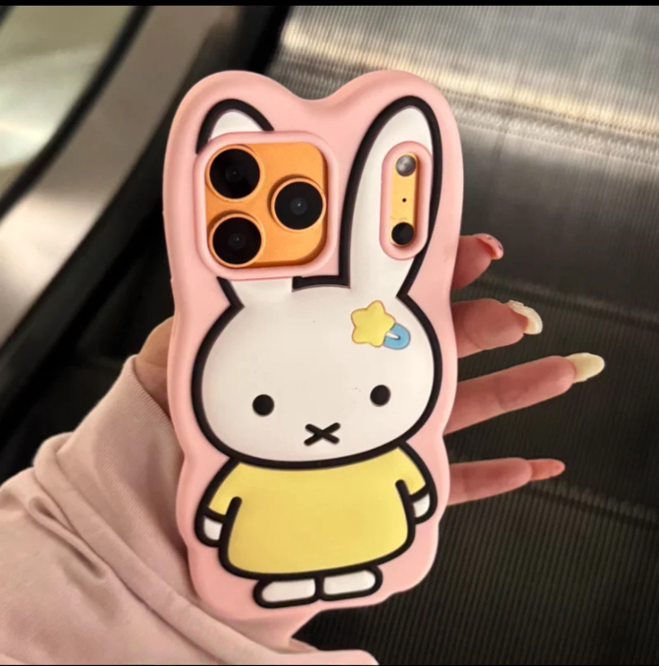 苹果|女神高级奢华可爱卡通米菲适用iPhone17Air立体硅胶手机壳