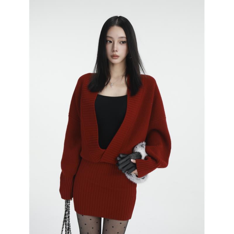 Momoshero【waffle静奢裙】old money腰臀比主场 100%羊毛连衣裙