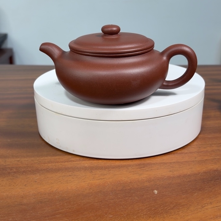 茶壶紫砂微暇扁腹220