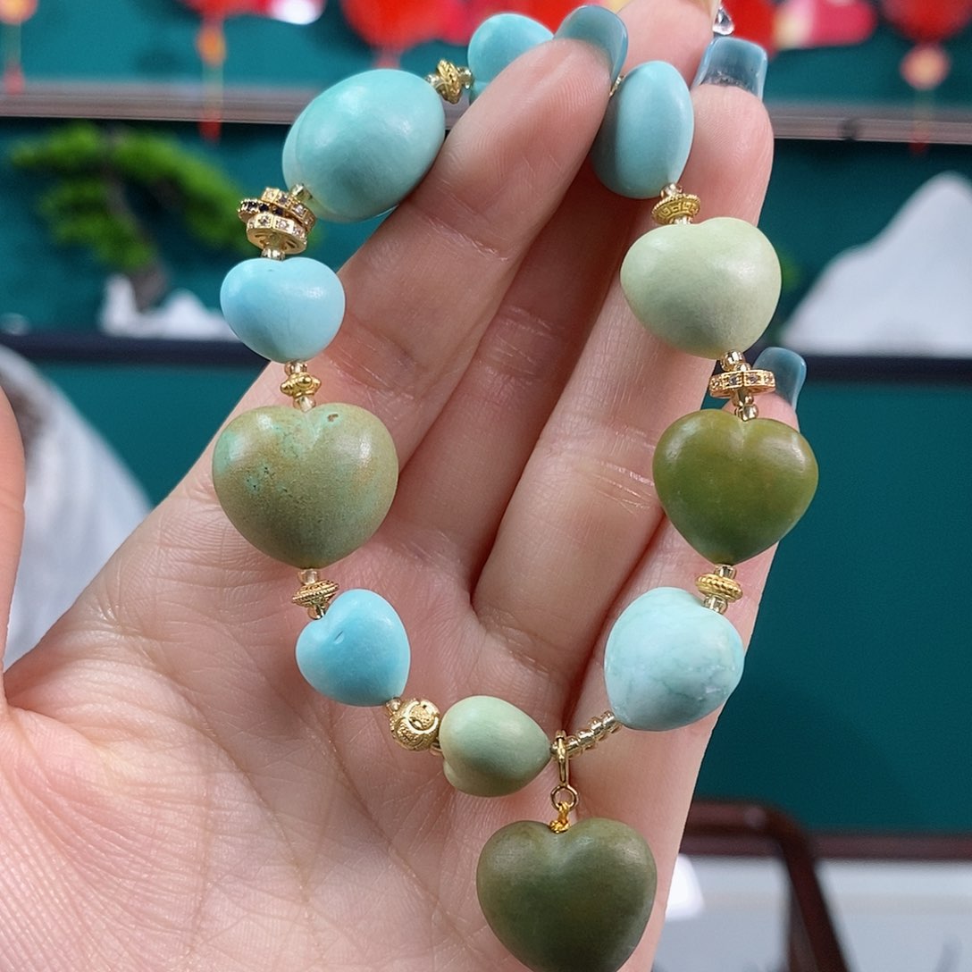 绿松石珠宝奇石未镶嵌