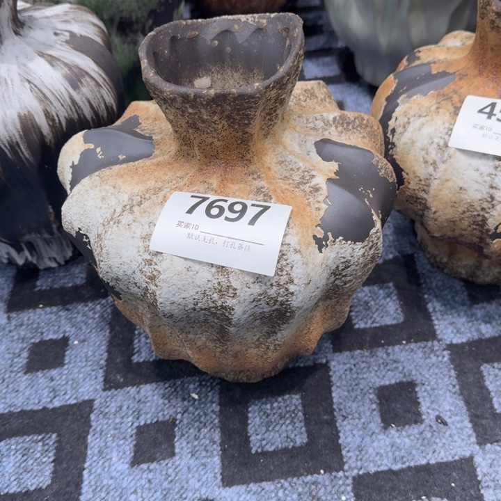 天***6瓷片景德镇高温花器编码7697高31口6默认无孔