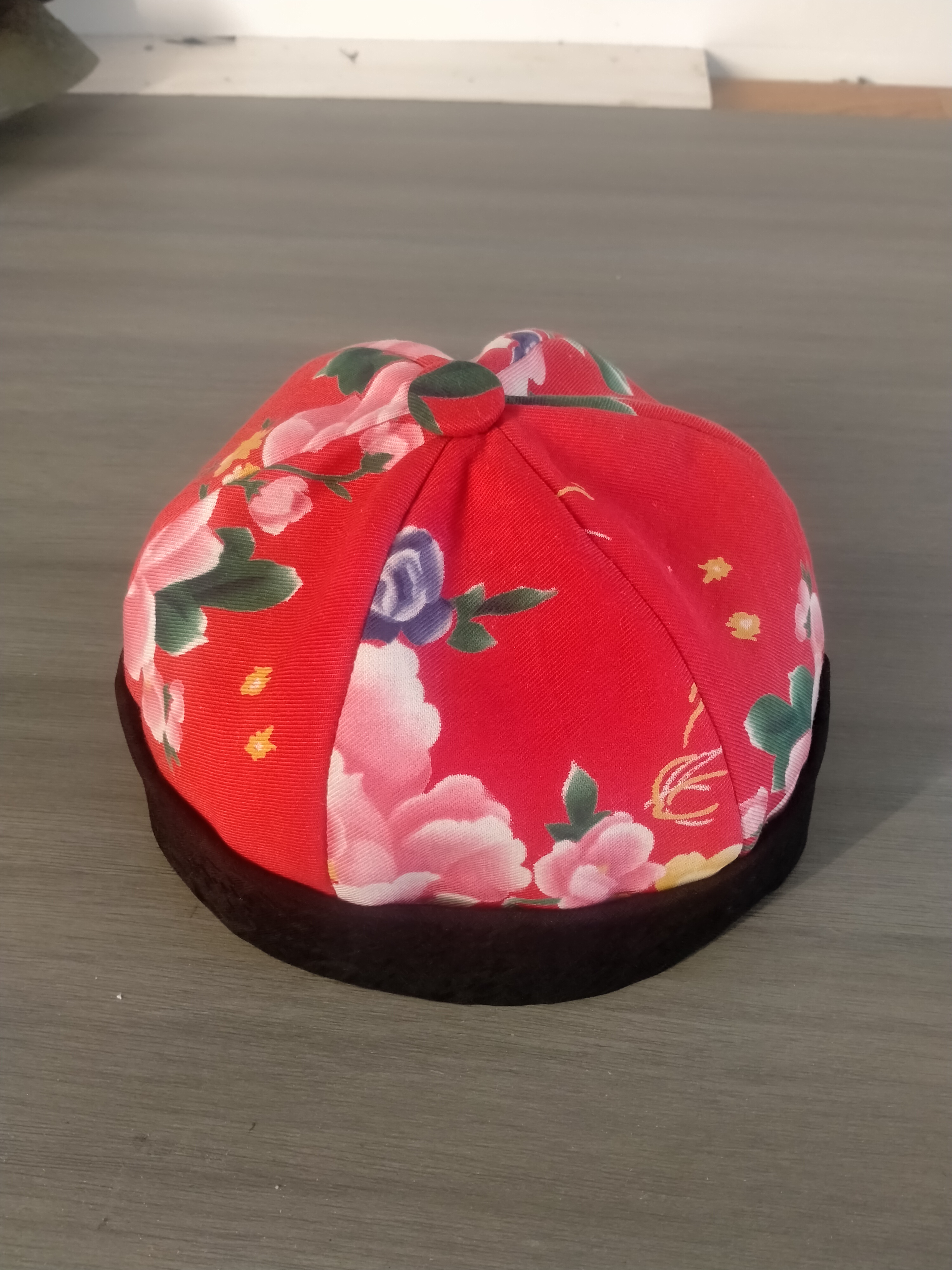 老花布的一色的和拼接的公子（地主帽）