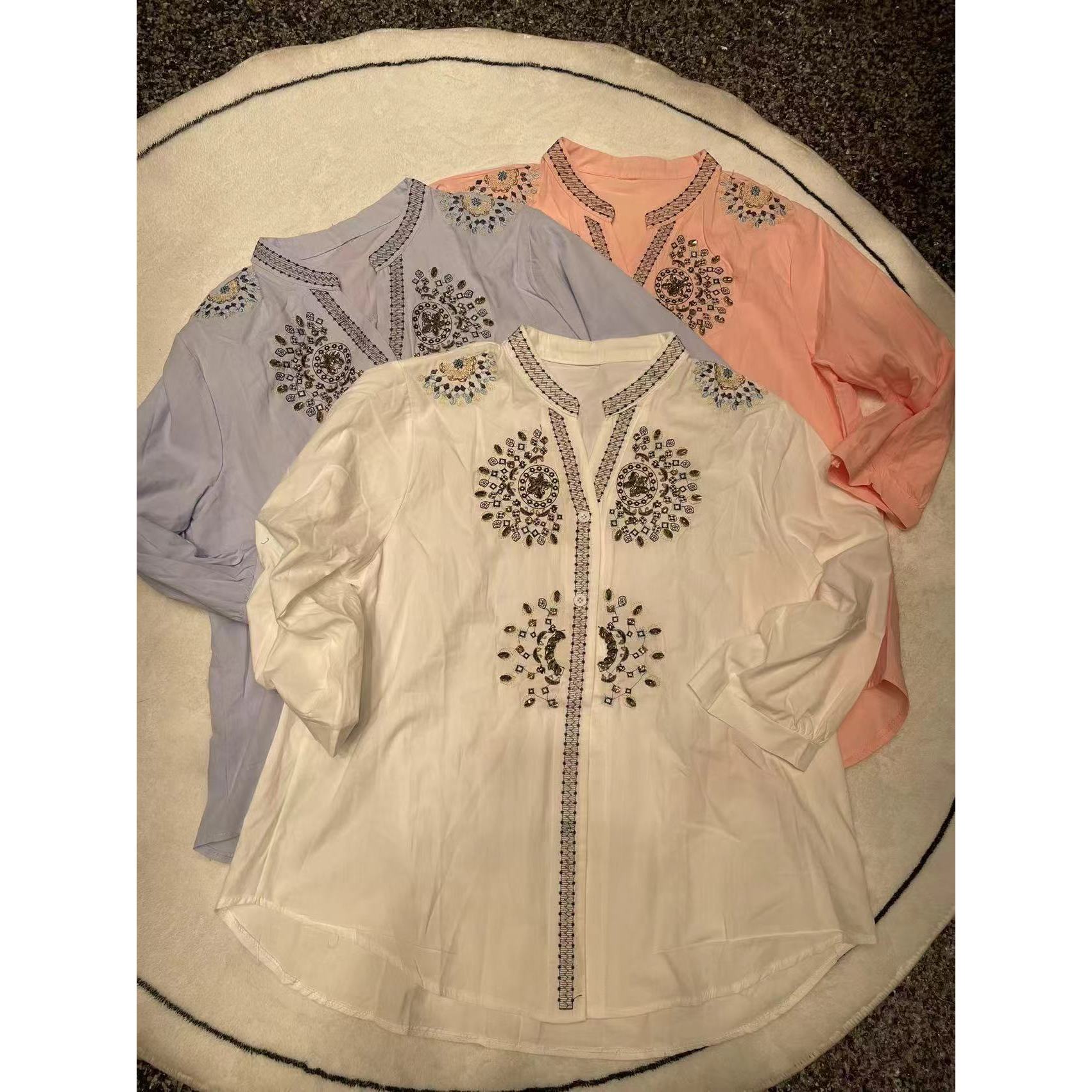 『时尚衬衫Y』时尚气质百搭时尚衬衫9987