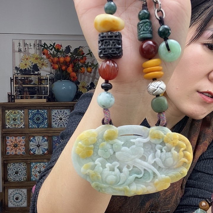 翡翠项链未镶嵌项链