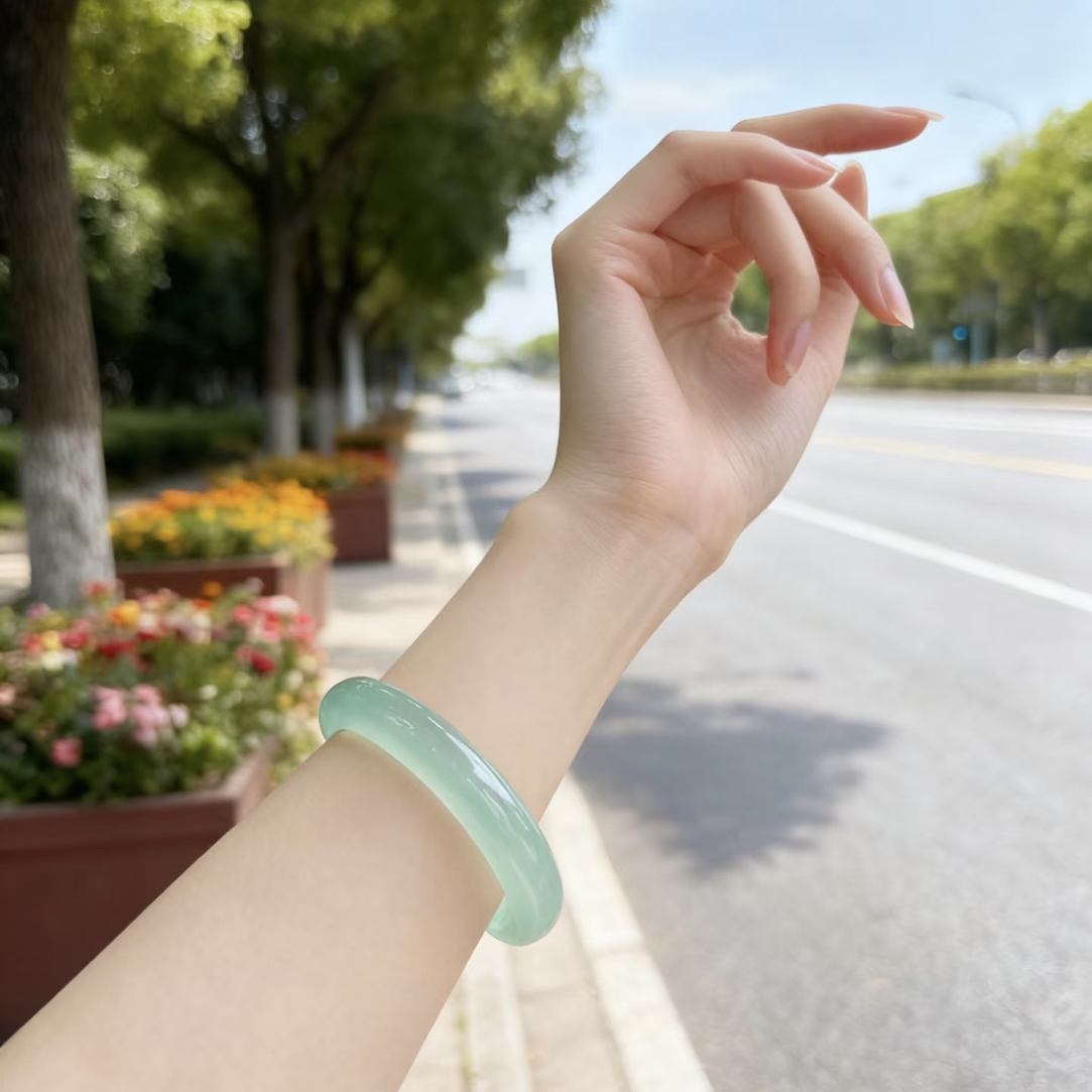 （对应圈口拍）缅风 气质手镯