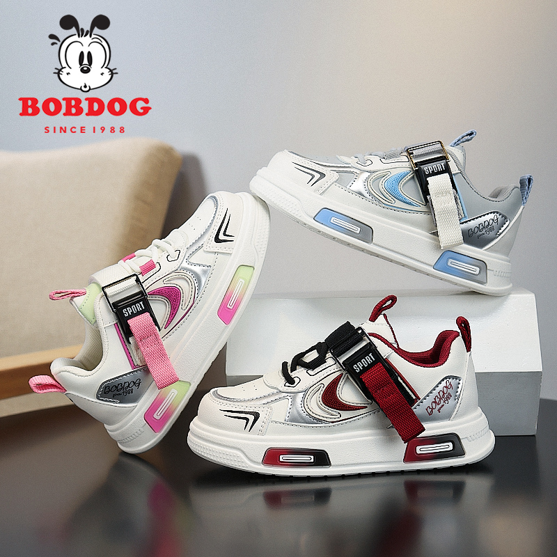 2024巴布豆新款春季童鞋男女童运动板鞋防水透气超轻儿童运动鞋