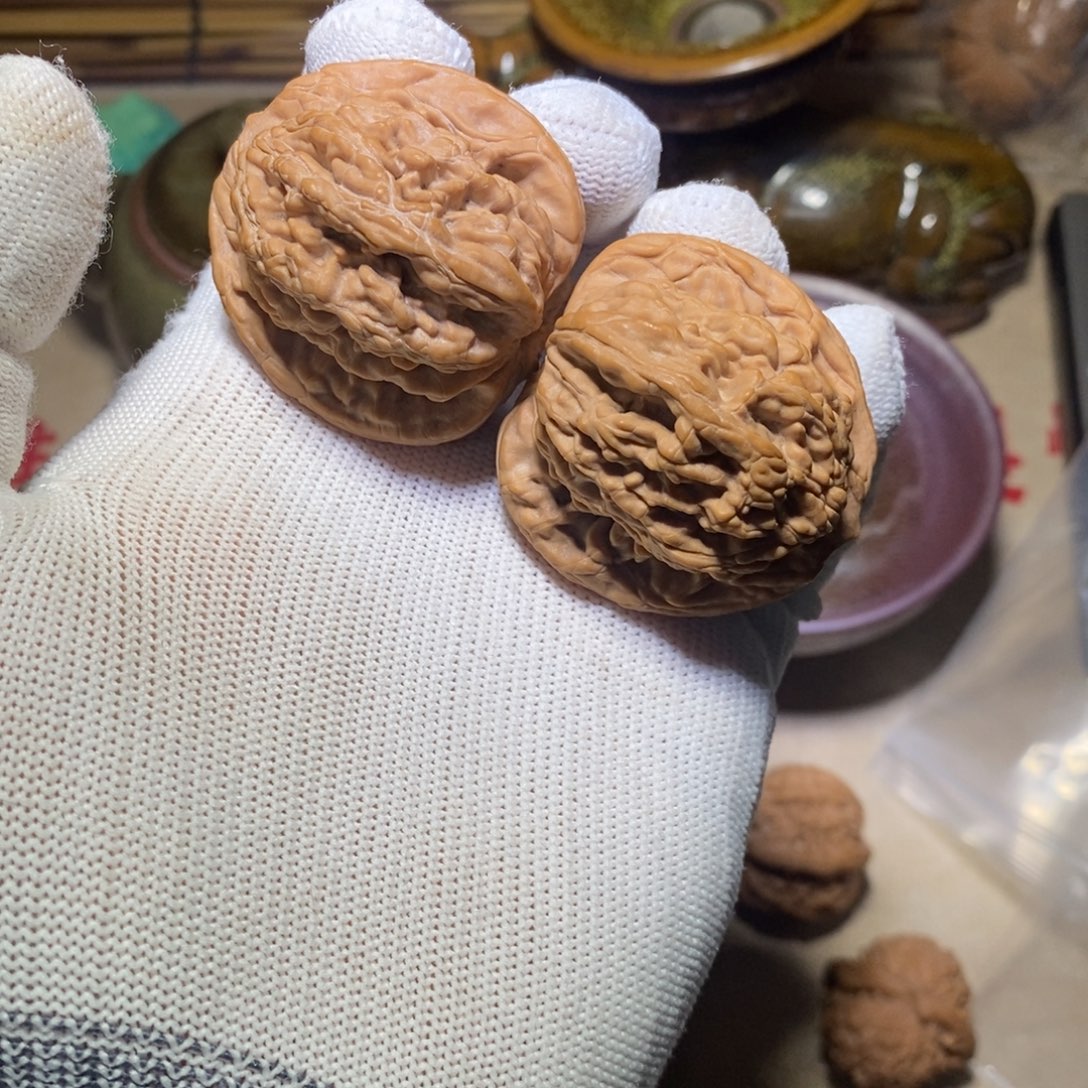 吊坠文玩核桃41麦穗虎头