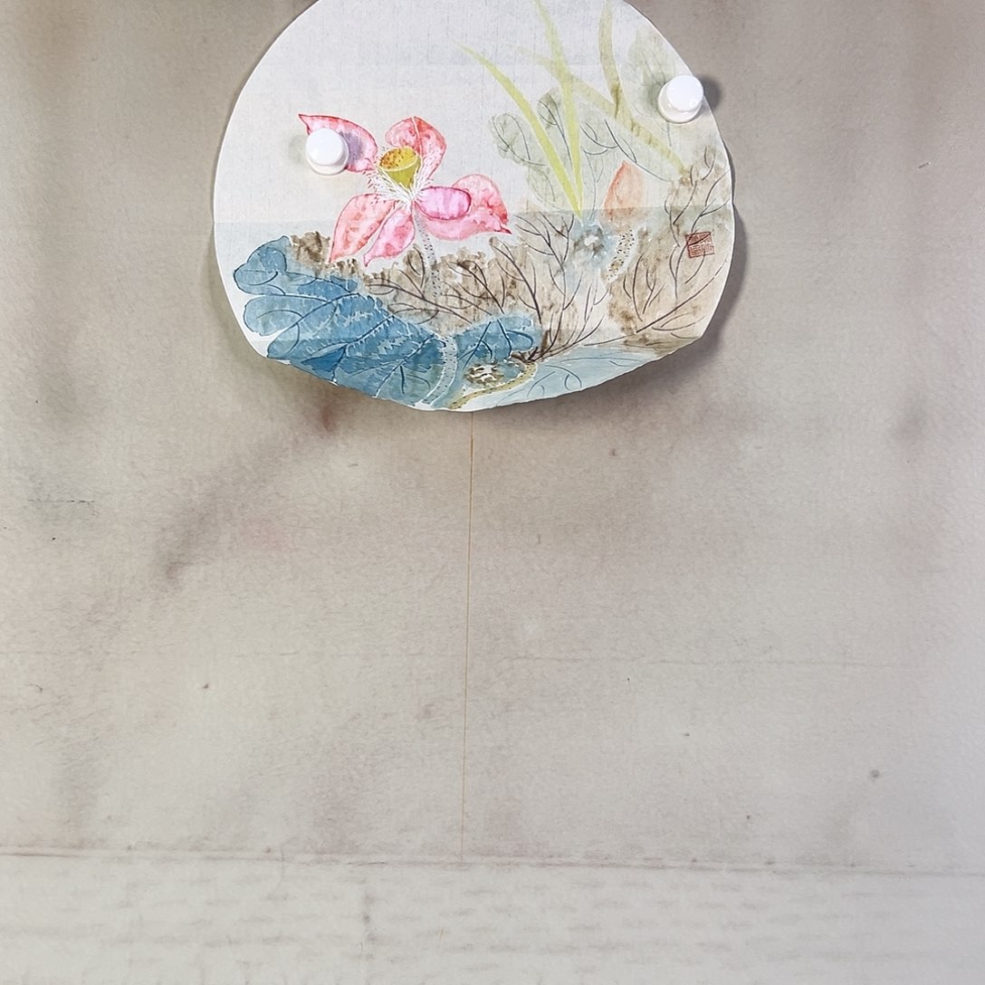 国画335 牡丹之花之叶的颜色