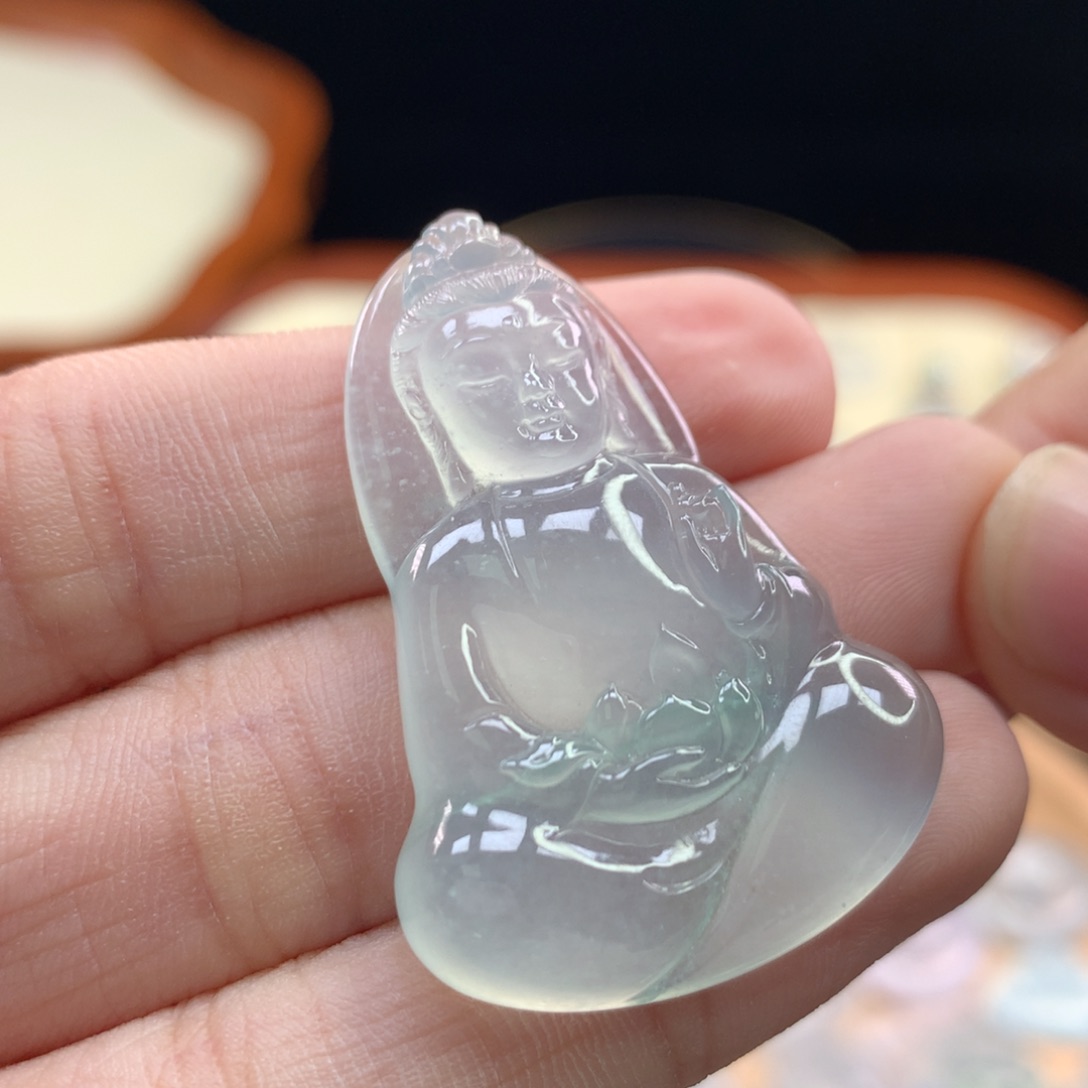 翡翠挂件未镶嵌宝宝佛