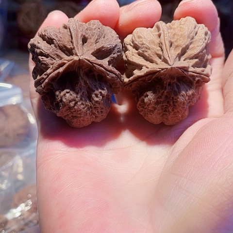 文玩核桃把件果冻成冰彩阴磕尖40