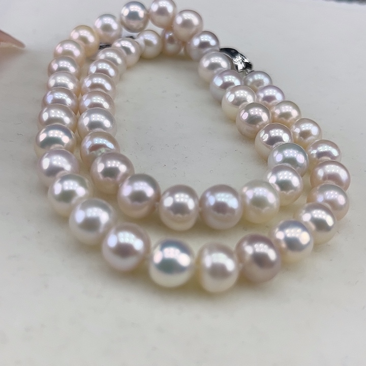 淡水珍珠未镶嵌颈饰9➕极光四季彩孤品
