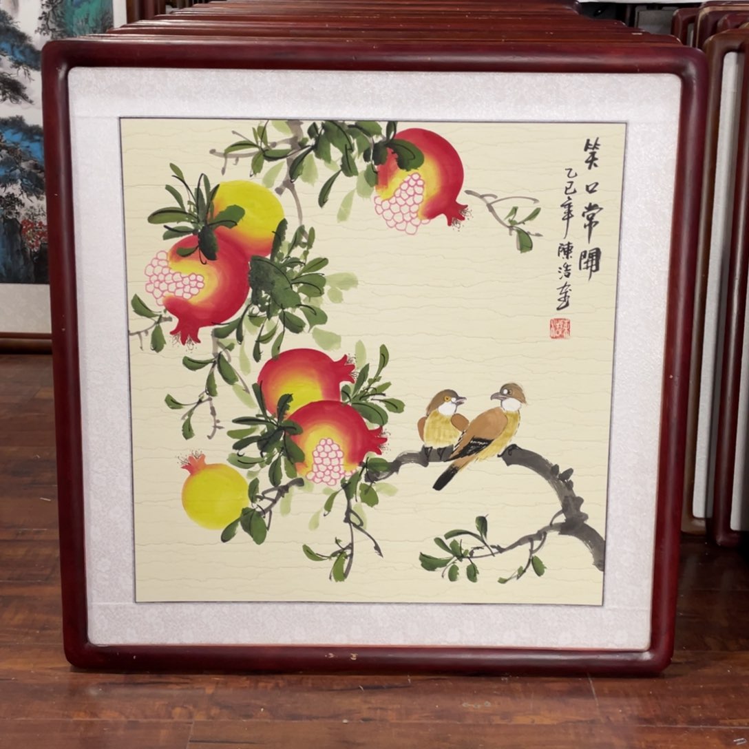 国画带框尺寸63*63厘米