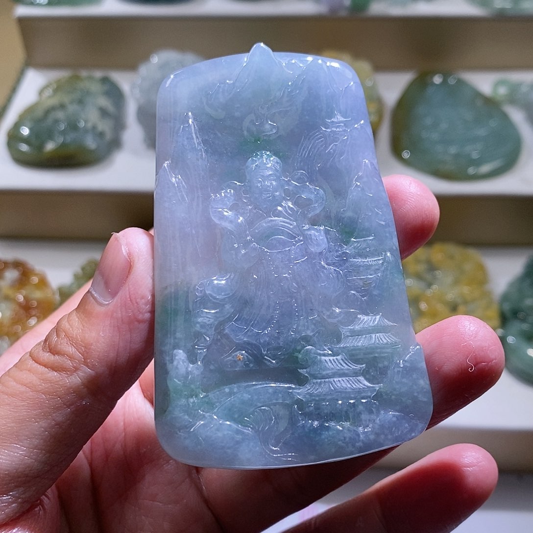 【闪购商品】翡翠颈饰未镶嵌财神