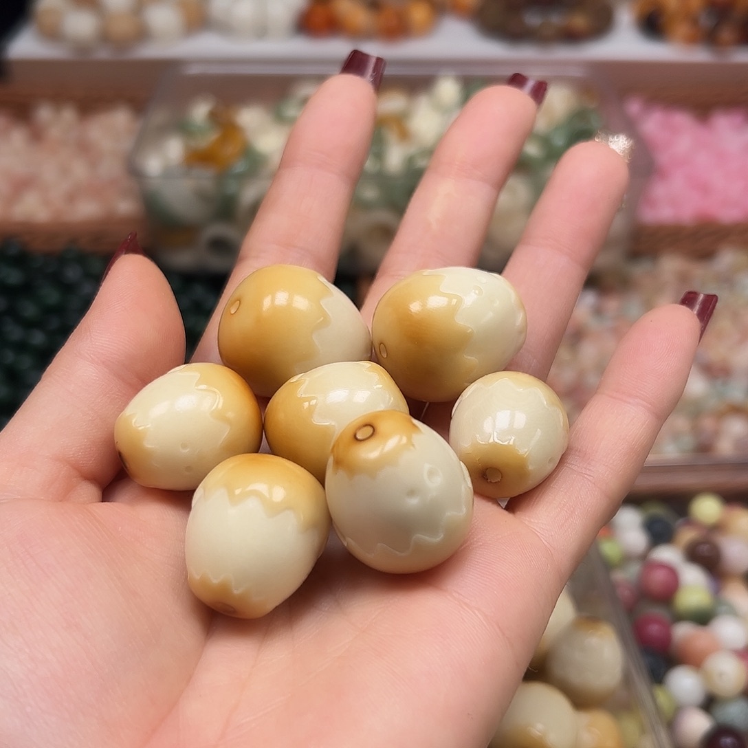 手串菩提根/象牙果瑕疵炭烤蛋仔10颗有裂