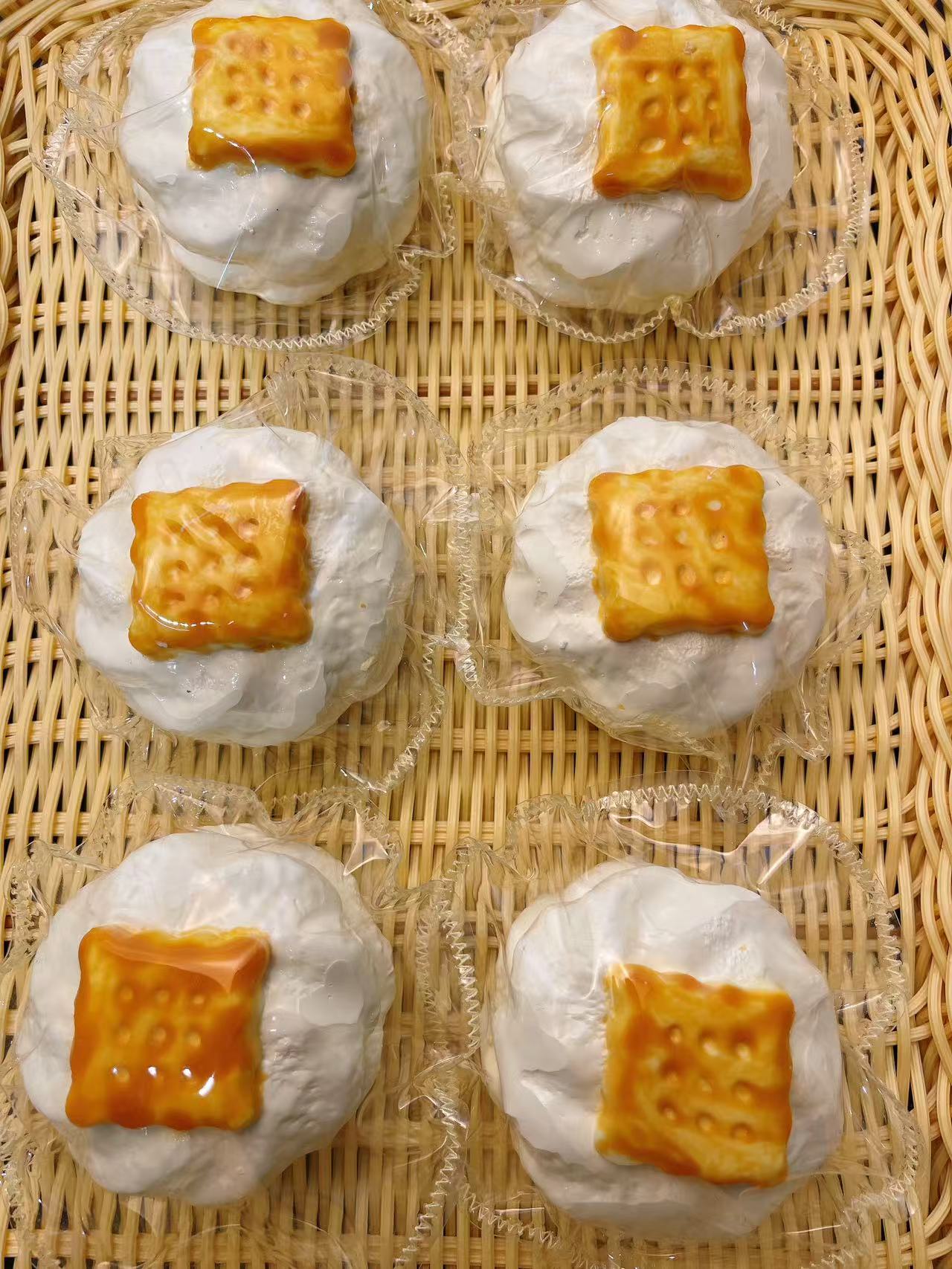 瑕款（145g）奶油双层饼干塔捏捏泥感慢回弹食品级硅胶