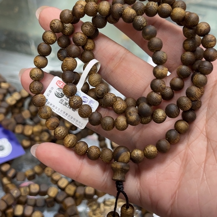 沉香手串0.6圆珠多圈多样性发1