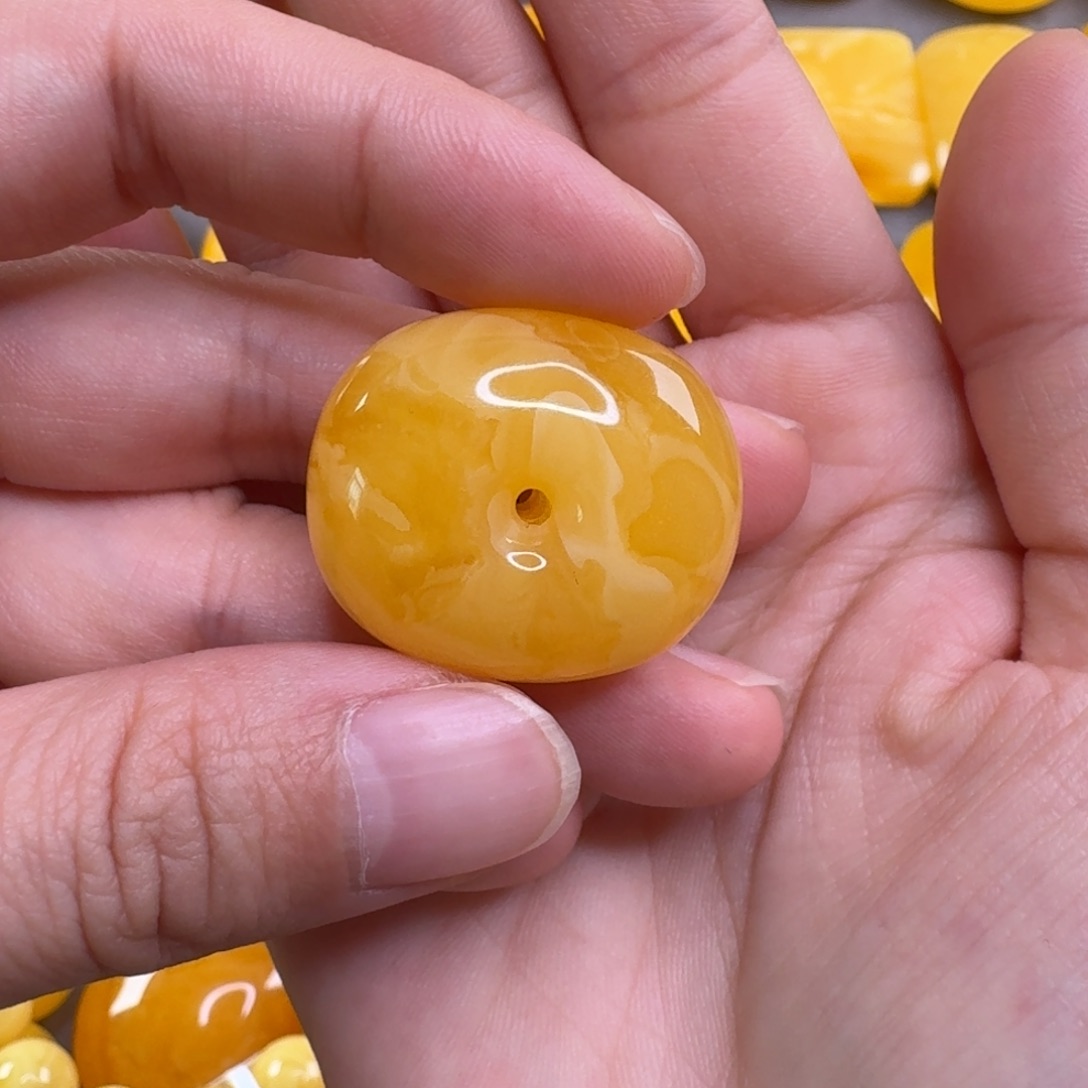 蜜蜡毛衣链未镶嵌