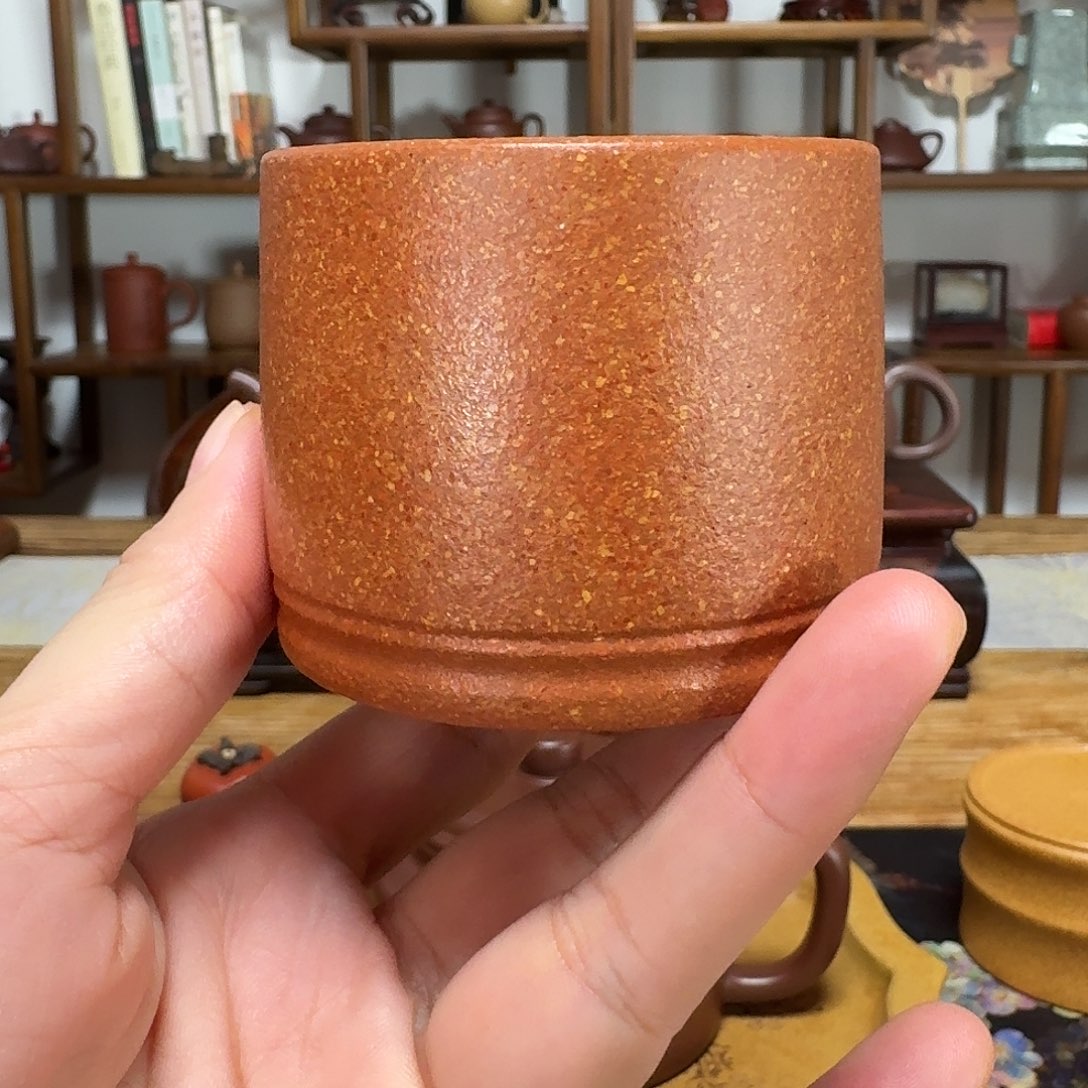 茶杯段泥古井杯，原矿黄降坡泥