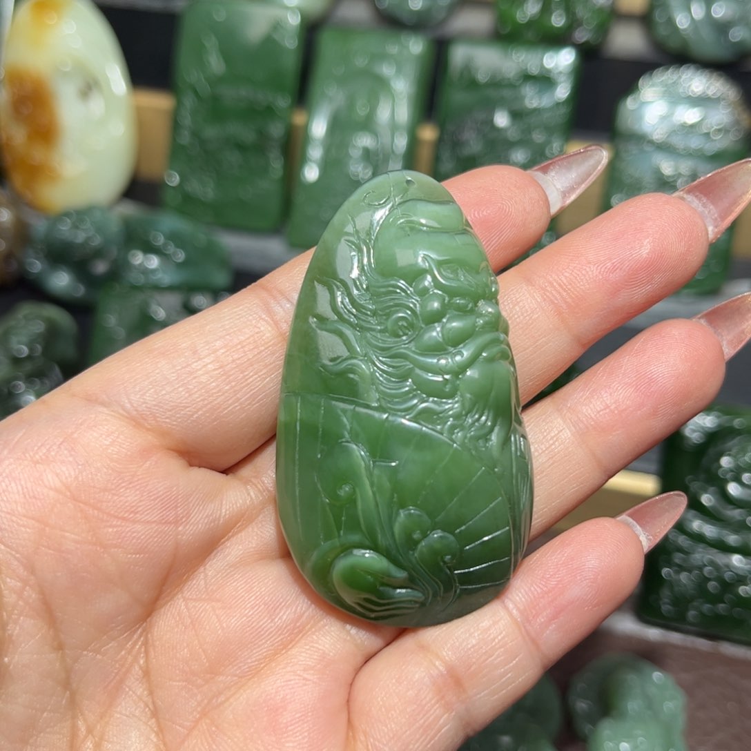 和田玉挂件未镶嵌起***晨