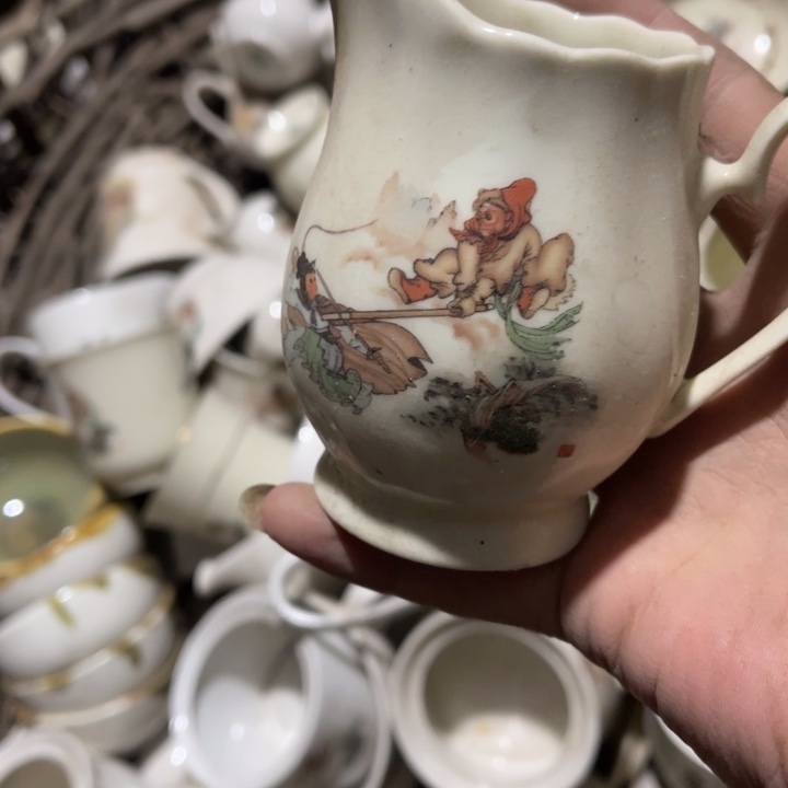 瓷其他牙黄三打小公道杯