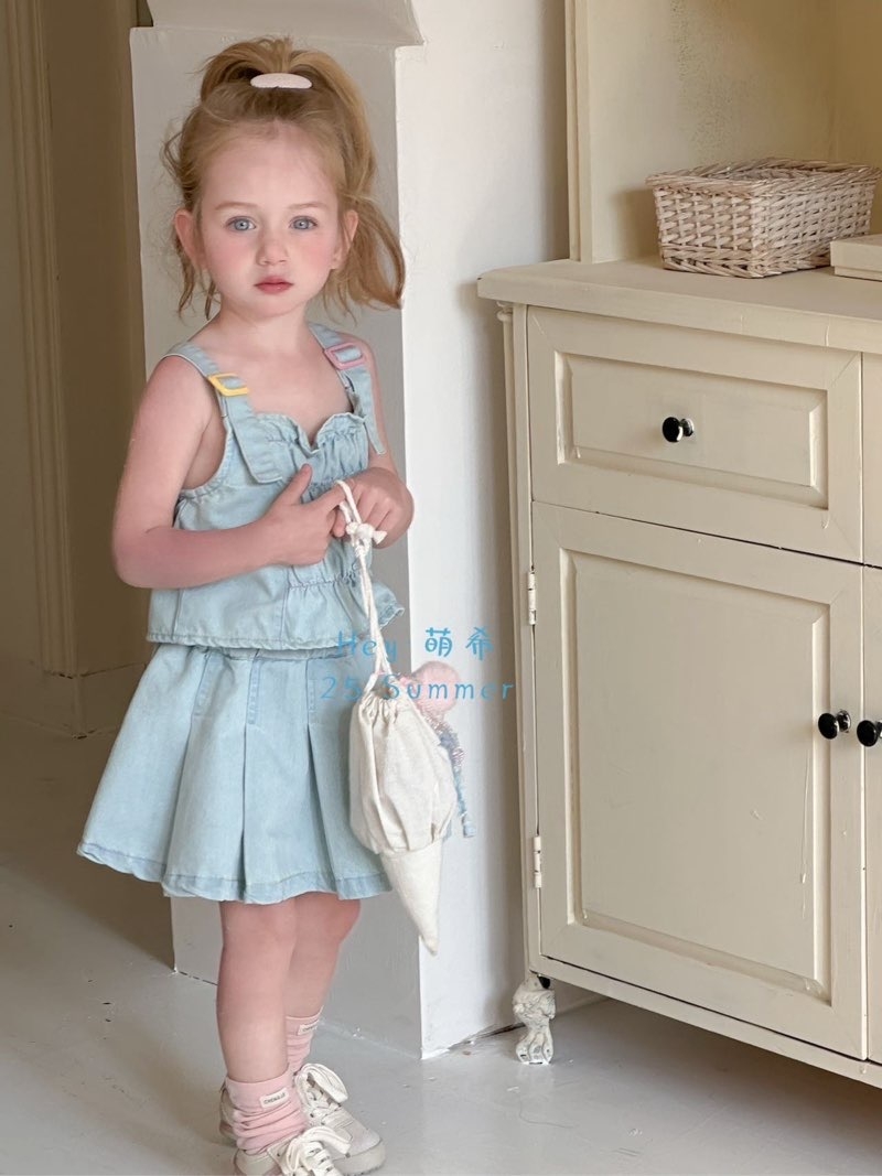 萌希25夏款-牛仔套装裙