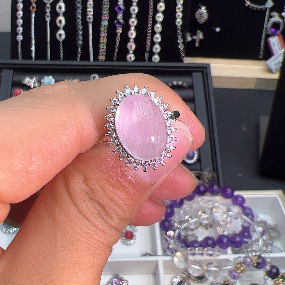 紫晶珠宝半成品银S925镶嵌