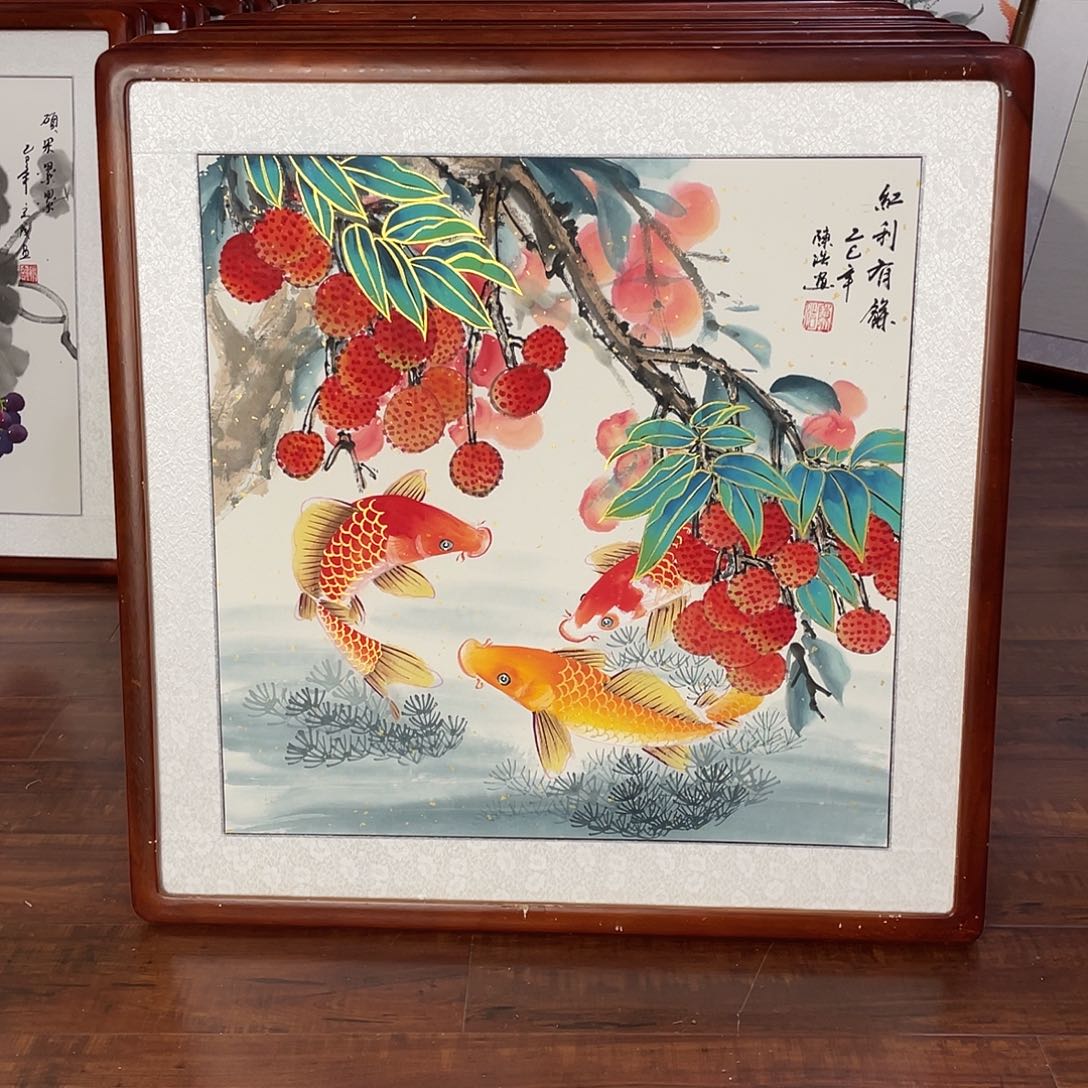 国画带框尺寸63*63厘米