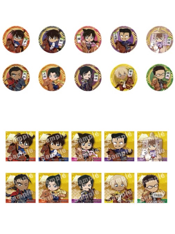 （微醺潮玩）名侦探柯南风雅疾驱 骑马吧唧 默认代拆