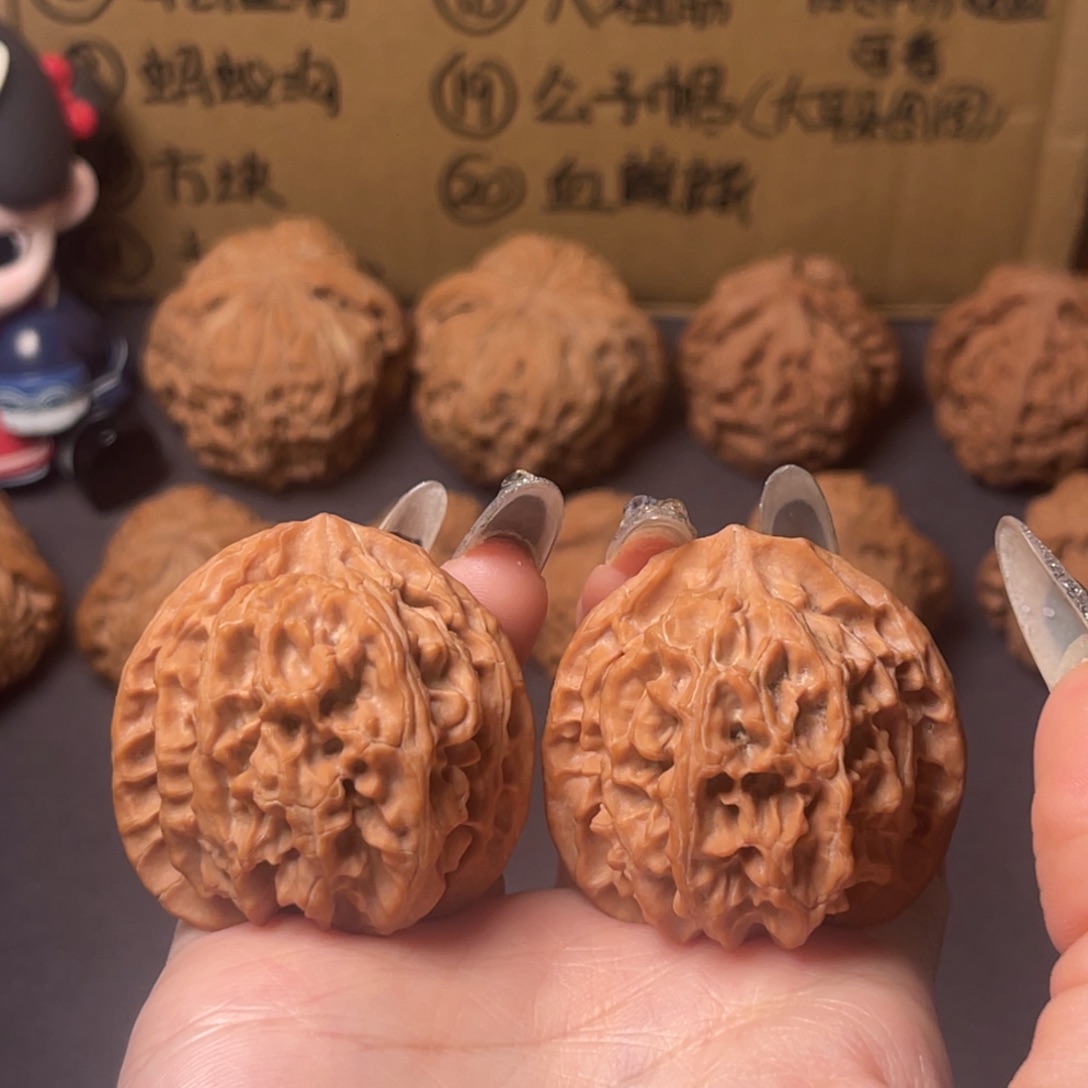 把件文玩核桃苹果园核桃41mm