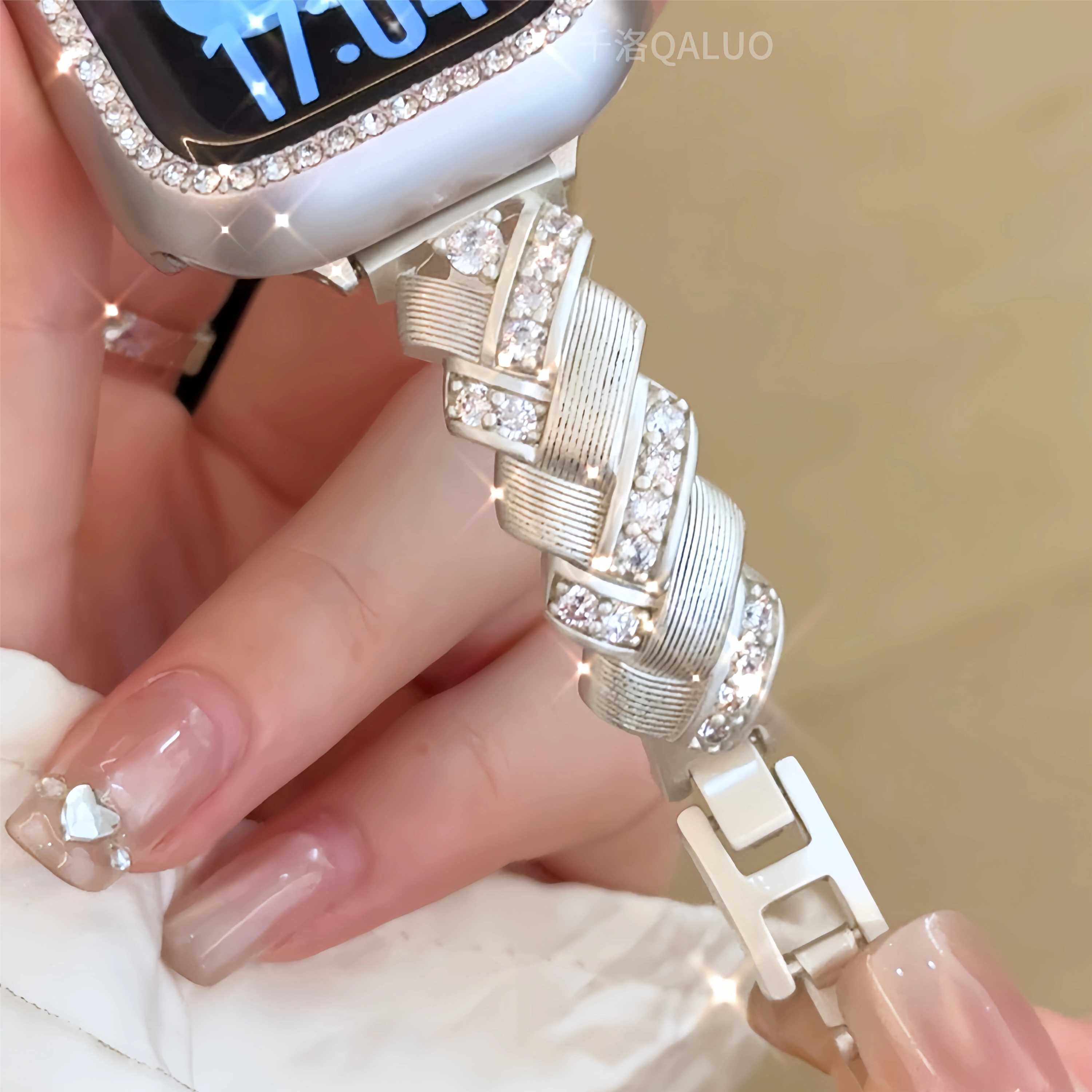 uososo新款麦穗手镯适用apple watchS9/S10表带iwatch苹果手表带