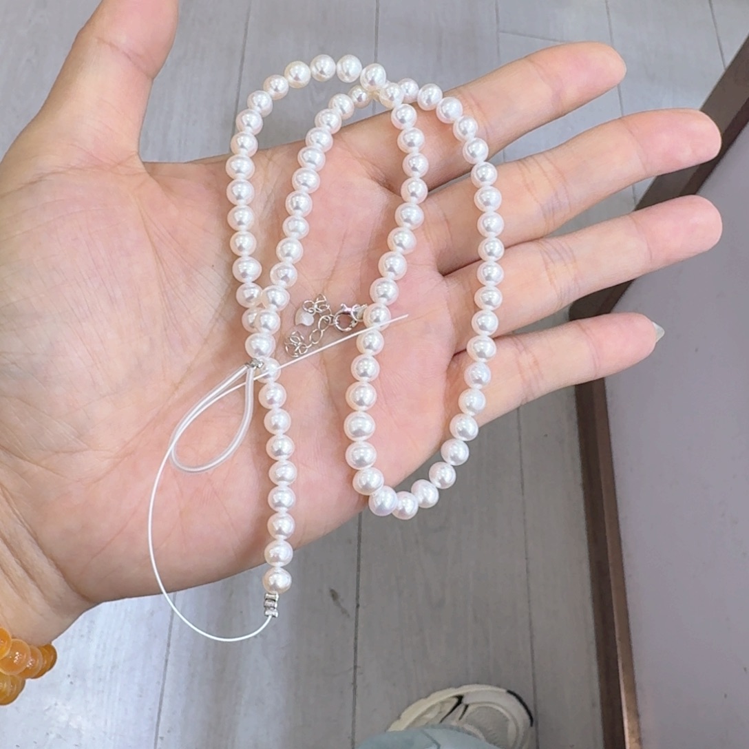 十****银S925镶嵌淡水珍珠项链