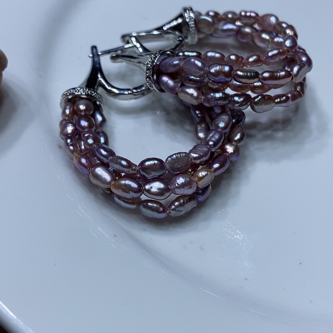 淡水珍珠耳钉未镶嵌