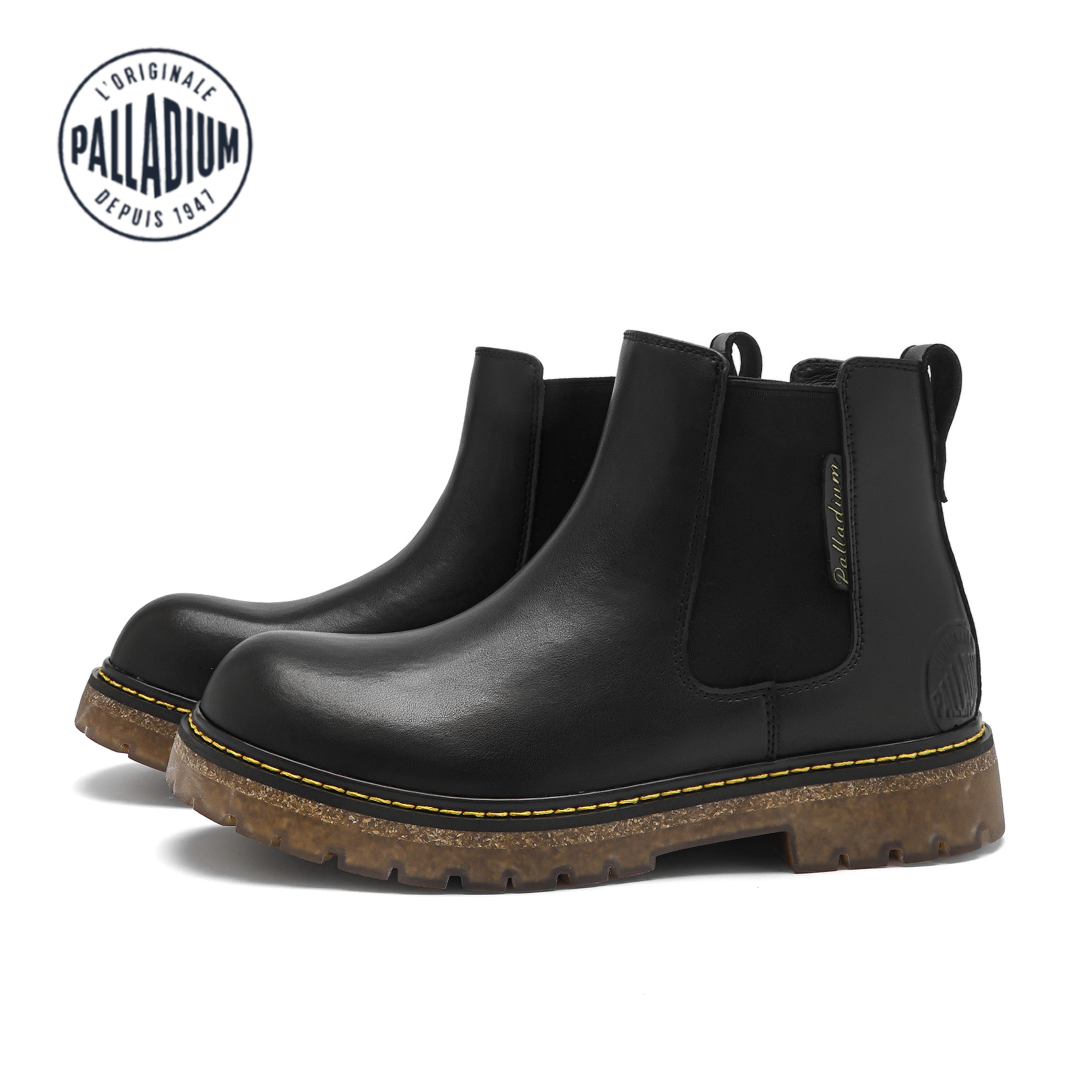 PALLADIUM/帕拉丁2025冬季真皮防滑耐磨户外工装靴马丁靴74941