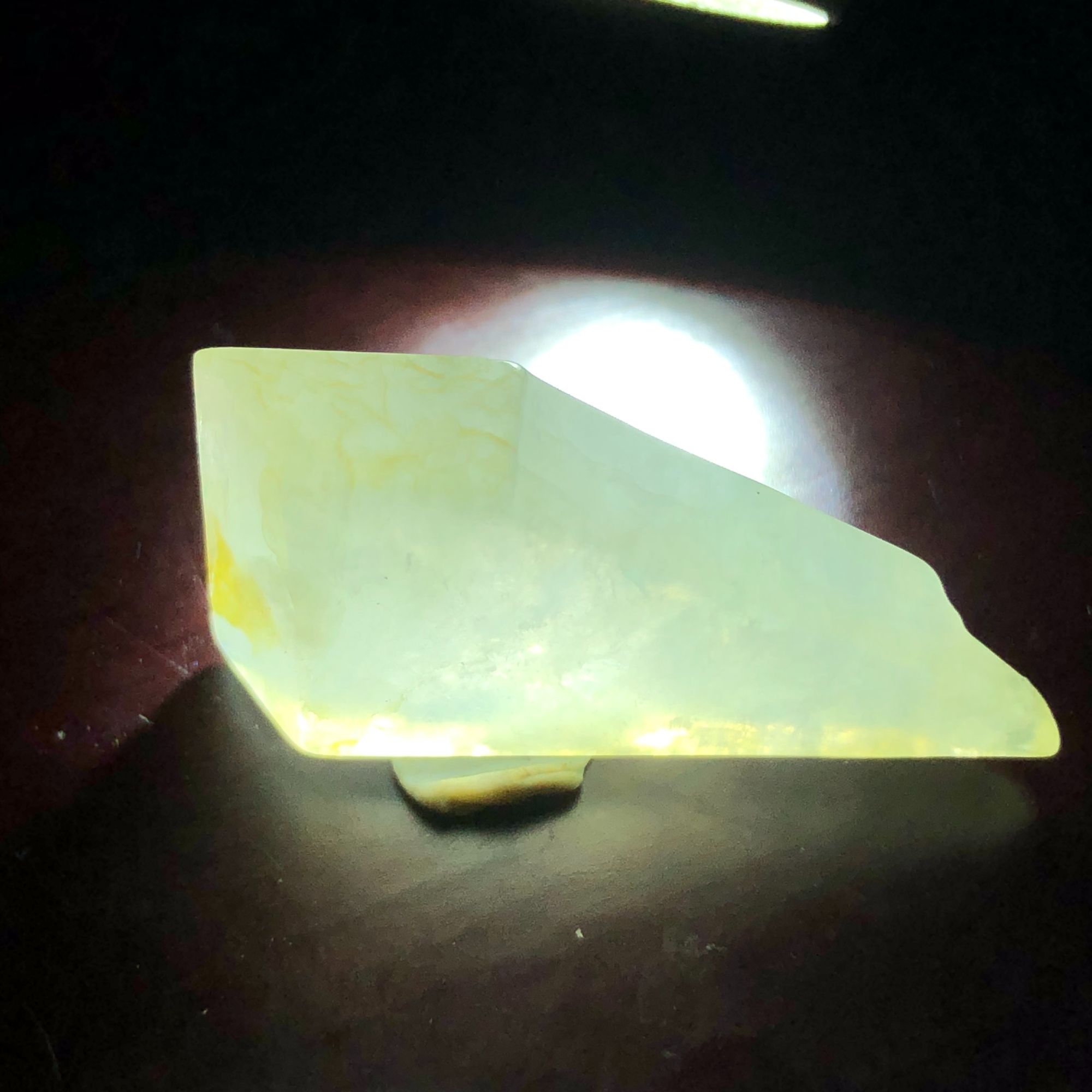 S冰底飘起杠味翡翠挂件料直播间选品