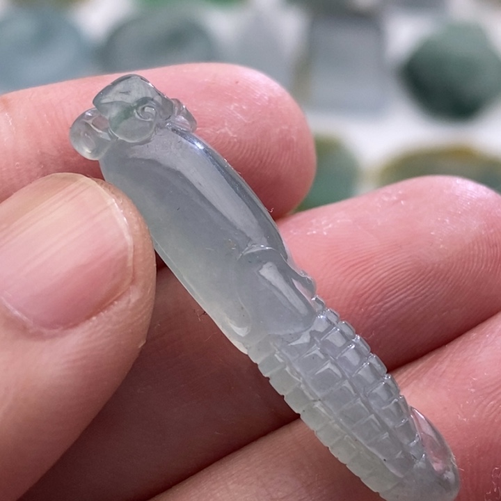 定制翡翠未镶嵌翡翠玉米